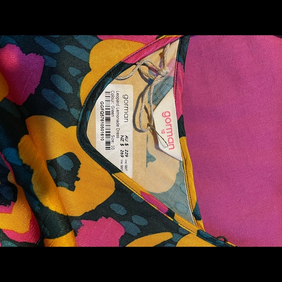 Gorman Size 10 Leopard Lemonade Dress - Picture 3 of 3